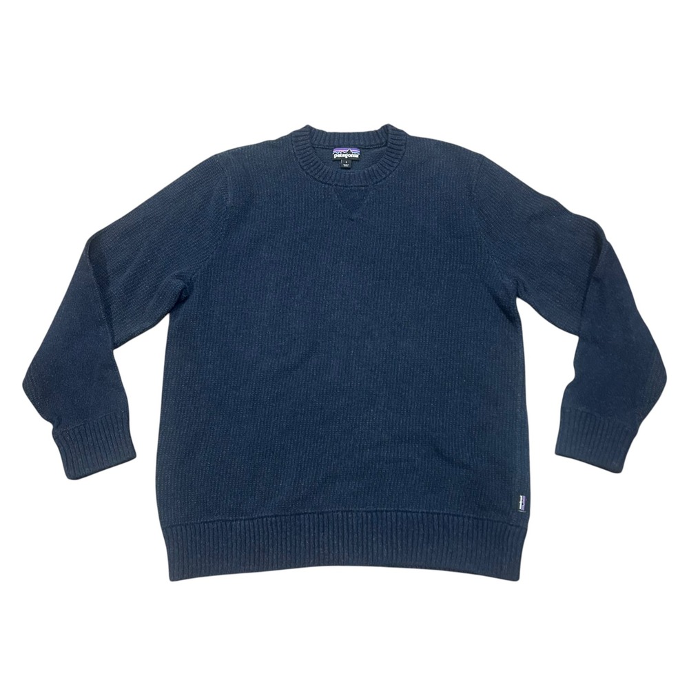 Patagonia Worn Wear Mens Sweater Large Blue Outdoor Camping Gorpcore